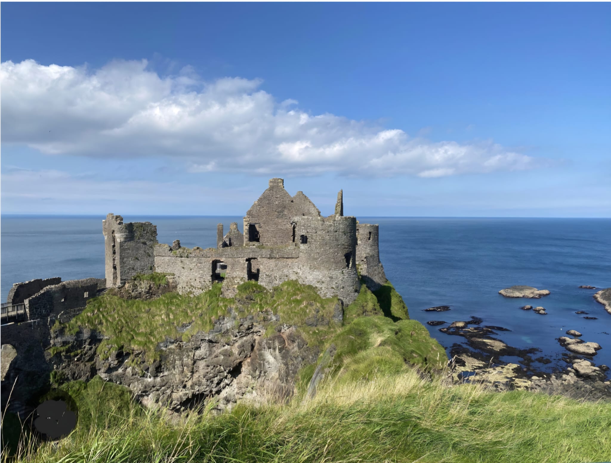 Dunluce Castle on the Causeway Coast, County Antrim