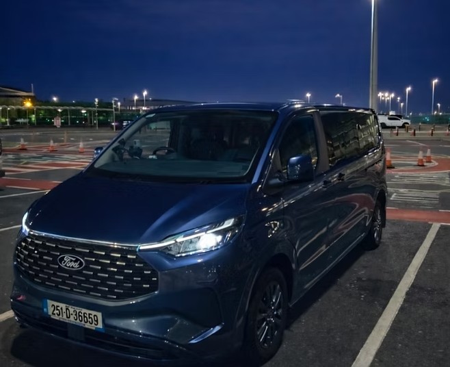 Unbranded 8-seater van for private tours and corporate travel across Ireland